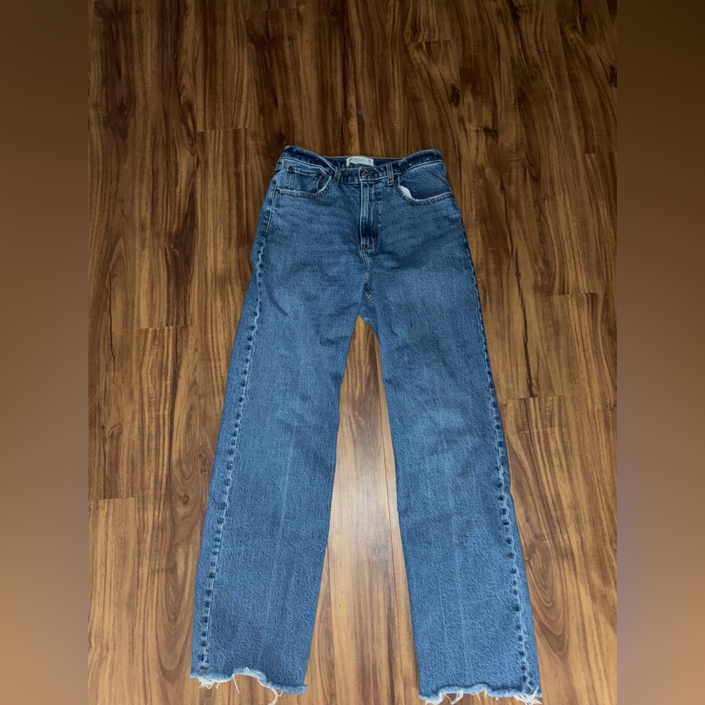 Abercrombie & Fitch Curve Love 90s Straight Leg Jeans Size 10/30 Long